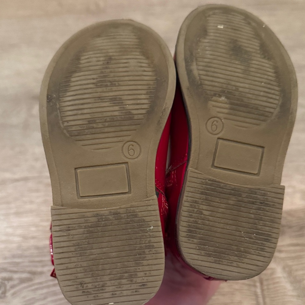 Gymboree toddler girls kids red with bow fall winter Booties boots - Picture 3 of 3
